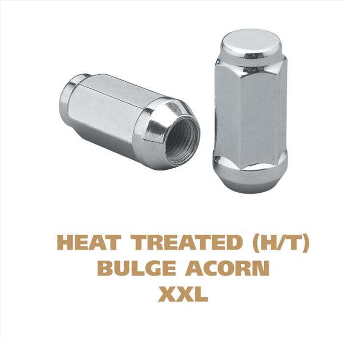 Heat Treated XXL One Piece Acorn - 3/4 Inch Hex Chrome Plated